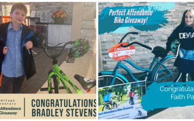 Hermitage Elementary 2nd Quarter Bike Giveaway